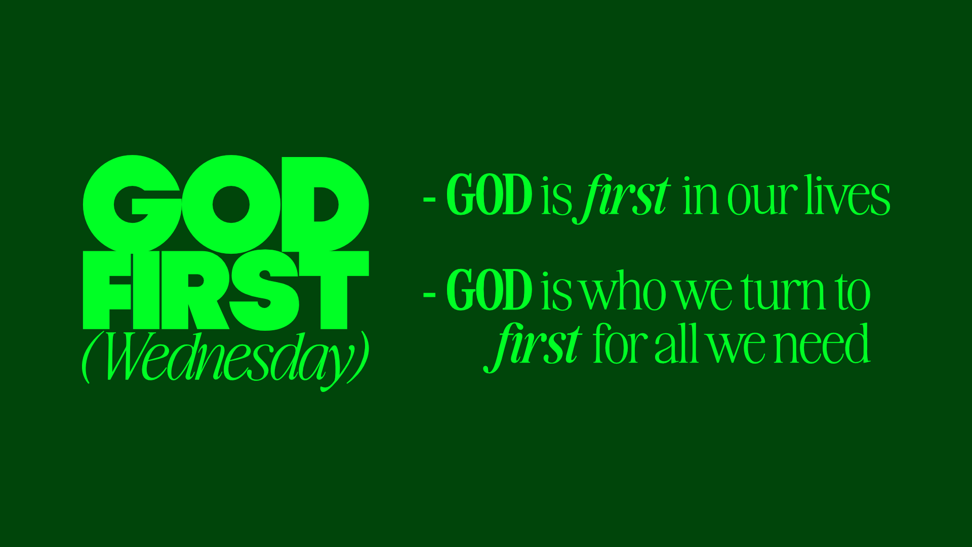 God First deets