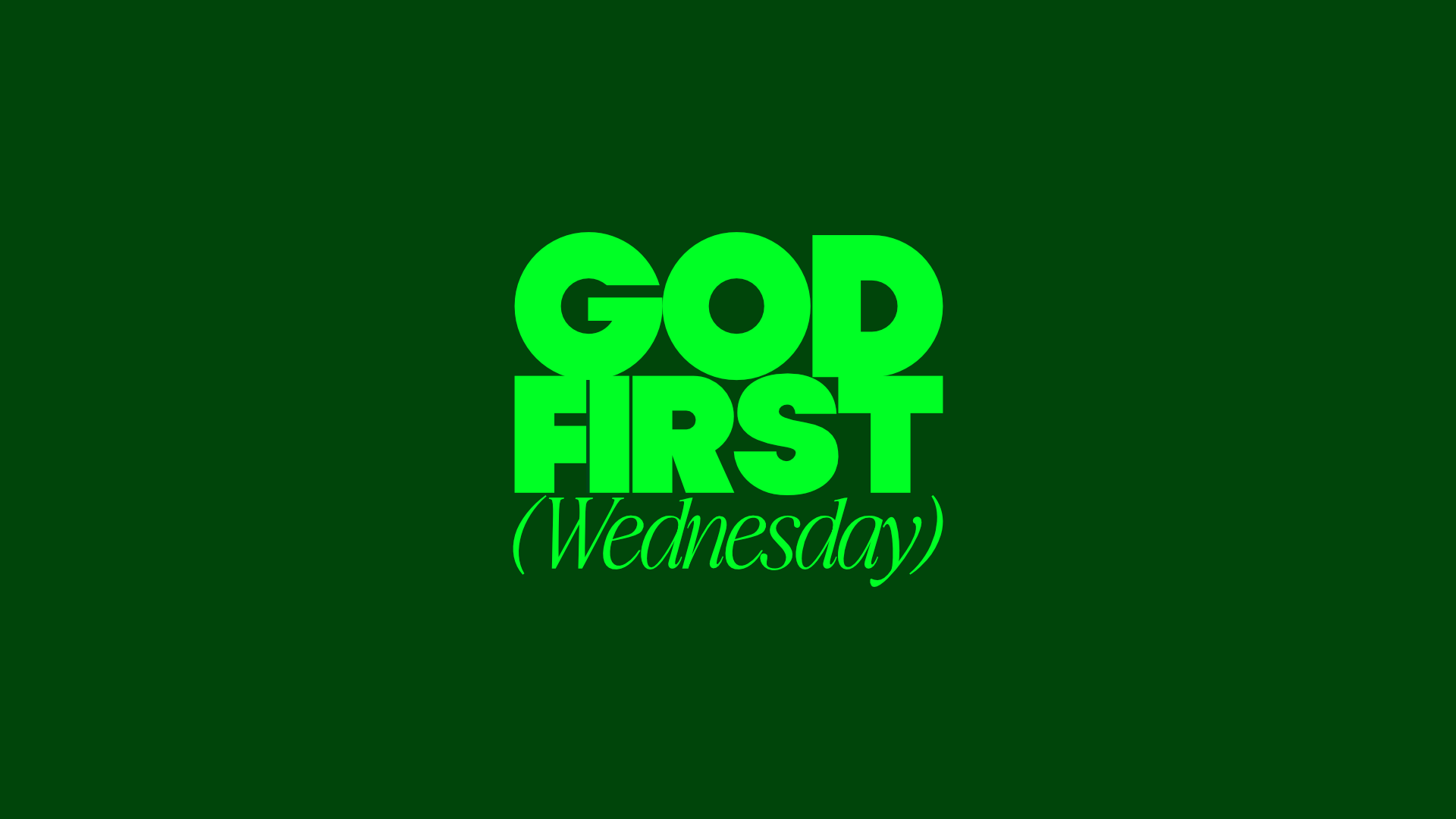 God First